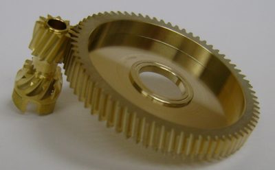 Brass drive gear and pinion