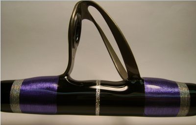 A finished rod guide wrap