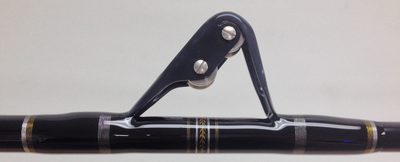 Roller guide on an offshore rod